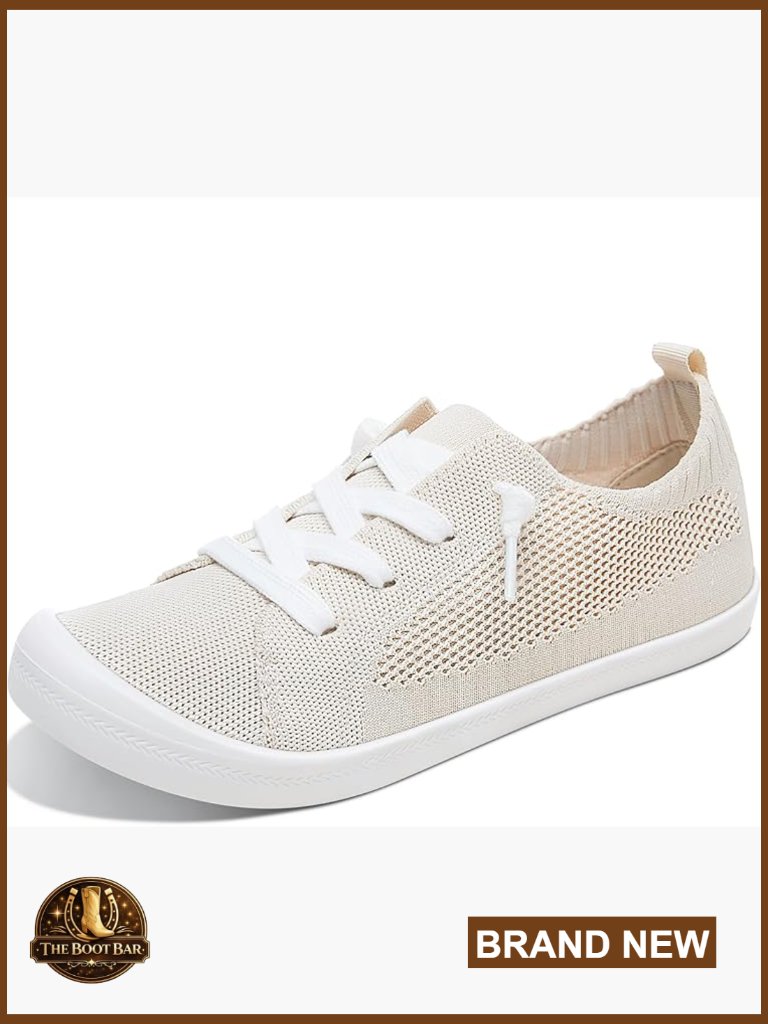 Women's Mesh Slip-On Sneakers Lightweight Loafers Casual Flats Elastic